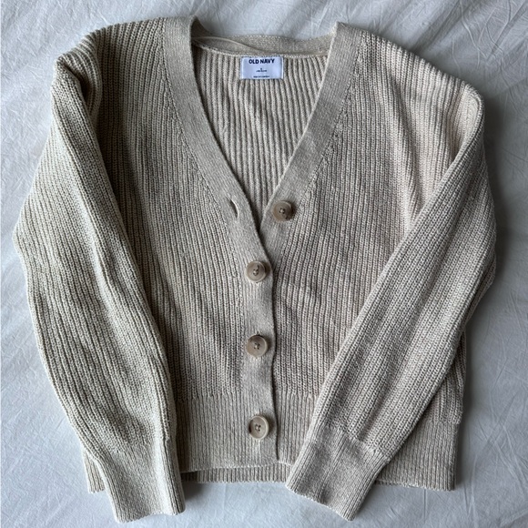 Old Navy Linen Blend Knit Cardigan - Picture 1 of 3